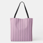 Modernes Rosa und Mauve Streifen Tasche (Rückseite)
