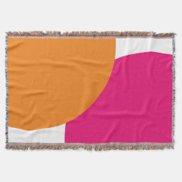 Modernes Rosa und Orange Abstrakt Decke