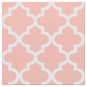 Modernes rosa und weißes Quatrefolienmuster Stoff (Nahaufnahme)