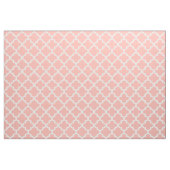 Modernes rosa und weißes Quatrefolienmuster Stoff (Fat Quarter (45,7 x 55,9 cm))