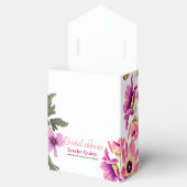 Modernes, rosa Wildblume Brautparty Geschenkschachtel (Geöffnet)