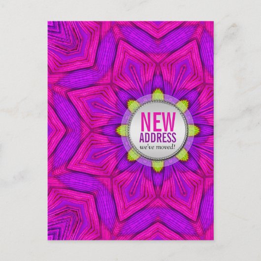 Modernes Rosa Wir haben die neue Postkarte (Vorderseite)