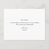 Modernes Rosa wird mein Foto sein Einladungspostkarte (Rückseite)