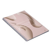 Modernes, rosafarbenes Berufliches Nagelkünstlerge Notizblock (Rechte Seite)
