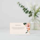 Modernes rosafarbenes Brautparty Begleitkarte (Stehend Vorderseite)