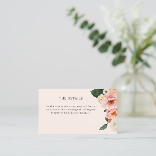 Modernes rosafarbenes Brautparty Begleitkarte (Stehend Vorderseite)