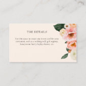 Modernes rosafarbenes Brautparty Begleitkarte (Vorderseite)