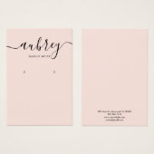 Modernes, rosafarbenes Display für Skripte (Vorne & Hinten)