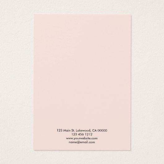 Modernes, rosafarbenes Display für Skripte (Rückseite)