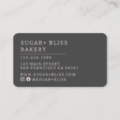 Modernes, rosafarbenes, handgeschriebenes Skriptge Visitenkarte (Rückseite)