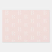 Modernes, rosafarbenes, individuelles Muster Geschenkpapier Set (Vorderseite 2)