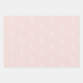 Modernes, rosafarbenes, individuelles Muster Geschenkpapier Set (Vorderseite)