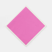 Modernes, rosafarbenes Papier Napkin Serviette (Ecke)