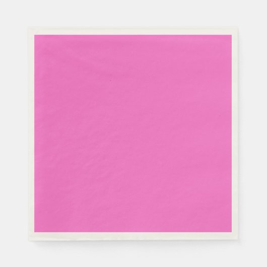 Modernes, rosafarbenes Papier Napkin Serviette (Vorderseite)