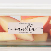 Modernes, rosafarbenes, rosa Schriftzeichen Etiketten (Befestigt)