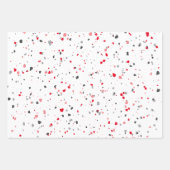 Modernes rosafarbenes Terrazzo-Muster Geschenkpapier Set (Vorderseite 3)
