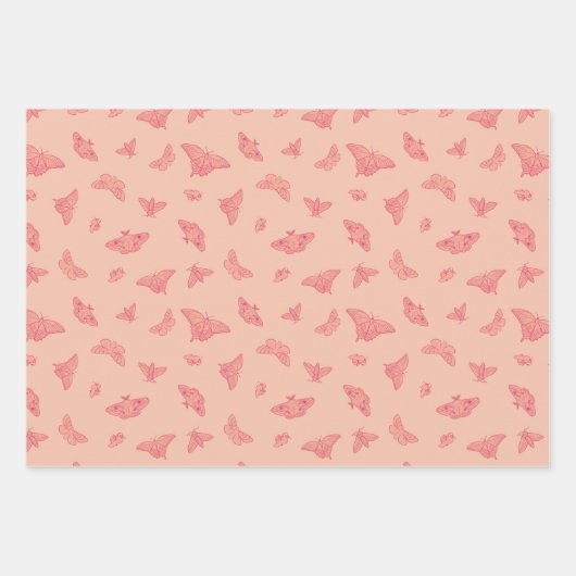 Modernes Rose Garden Gift Wrap Set Geschenkpapier Set (Vorderseite 2)