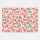 Modernes Rose Garden Gift Wrap Set Geschenkpapier Set (Vorderseite)