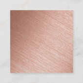 Modernes Rose Gold Foil Foto Vielen Dank Begleitkarte (Rückseite)