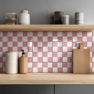Modernes Rose Gold Grau Marble Geometrisches Schac Fliese