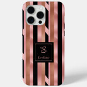 Modernes Rose Gold iPhone Case Lux Trendy Farben (Rückseite)