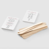 Modernes Rose Gold Script Minimal Hochzeitsprogram Fächer (Non-assembled)