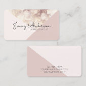 Modernes Rose Visitenkarte (Vorne/Hinten)