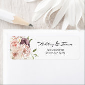 Modernes Rose - White Floral Return Label (Insitu)