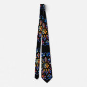 Modernes Rosen-Fenster Krawatte (Rückseite)