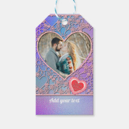 Modernes Rosenherz Romantische Valentine Geschenkanhänger