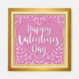 Modernes Rosenherz Romantische Valentine Magnet
