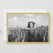 Modernes Rosenkranz Erste Heilige Kommunion Foto R Einladung (Rückseite)