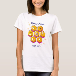 Modernes Rosh Hashanah SHANA TOVA T-Shirt