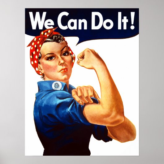 Modernes Rosie The Riveter Poster (Vorne)