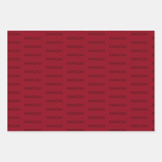 Modernes Rot-Grün Kwanzaa Geschenkpapier Set (Vorderseite 2)