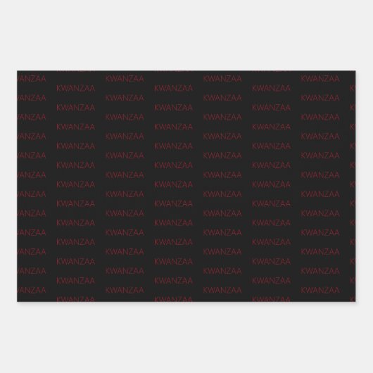 Modernes Rot-Grün Kwanzaa Geschenkpapier Set (Vorderseite)