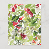 Modernes rot-grünes Weihnachtsgeschenk (Rückseite)