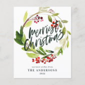 Modernes rot-grünes Weihnachtsgeschenk (Vorderseite)