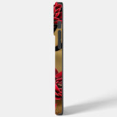 Modernes Rot und Gold Abstrakt Minimalistisch Case-Mate iPhone Hülle (Rückseite / Links)