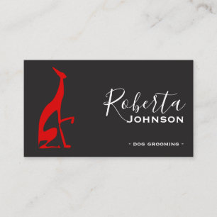 Modernes Rot und Schwarz Beruflich Visitenkarte