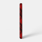 Modernes Rot und Schwarz Kariert Samsung Galaxy Hülle (Linke Seite)