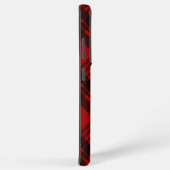 Modernes Rot und Schwarz Kariert Samsung Galaxy Hülle (Rechte Seite)