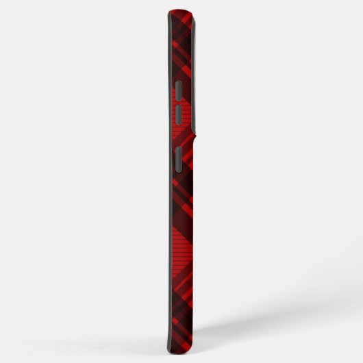 Modernes Rot und Schwarz Kariert Samsung Galaxy Hülle (Rechte Seite)