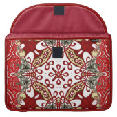 Modernes Rotbatik Art Rickshaw Flaeve Sleeve Für MacBook Pro (Vorderseite)