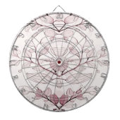 Modernes Rotes Blätter Dartboard Dartscheibe (vorne)