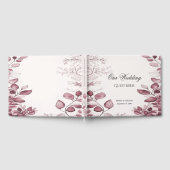 Modernes Rotes Blätter Gästebuch (Voll)