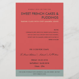 MODERNES ROTES BLAUES FOTOVORLAGSKONTROLLE FLYER