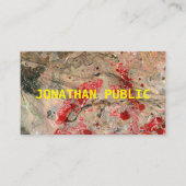 Modernes, rotes Brot Abstraktes Template Beruflich Visitenkarte (Vorderseite)