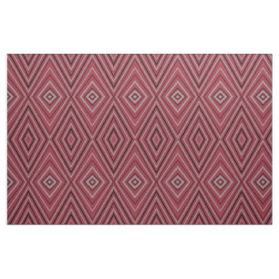 Modernes rotes Diamant-Entwurfs-Gewebe Stoff