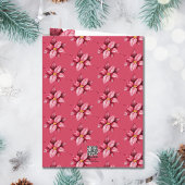 Modernes Rotes Foto mit floralen Einflüssen Karte